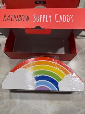 Rainbow Supply Caddy - Multicolor Home Party Organizer